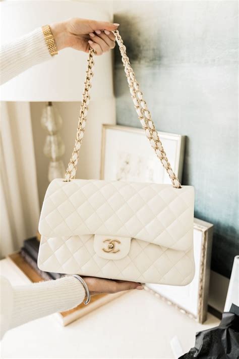 white chanel handbags price|chanel white bag price.